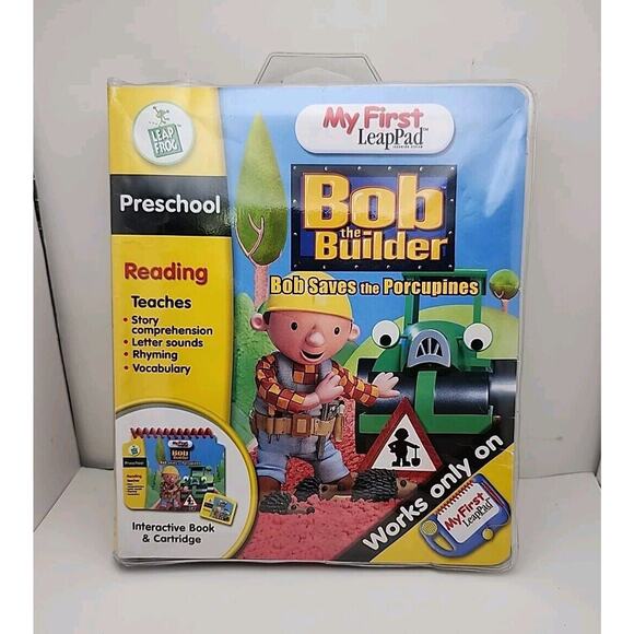 LeapFrog My First LeapPad Bob The Builder Bob Saves The Porcupine Pre-School - Picture 1 of 6